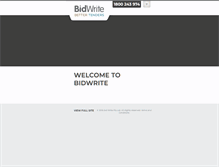 Tablet Screenshot of bidwrite.com.au